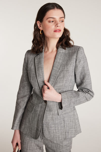 Tuscan Jacket - Black/White-Perri Cutten