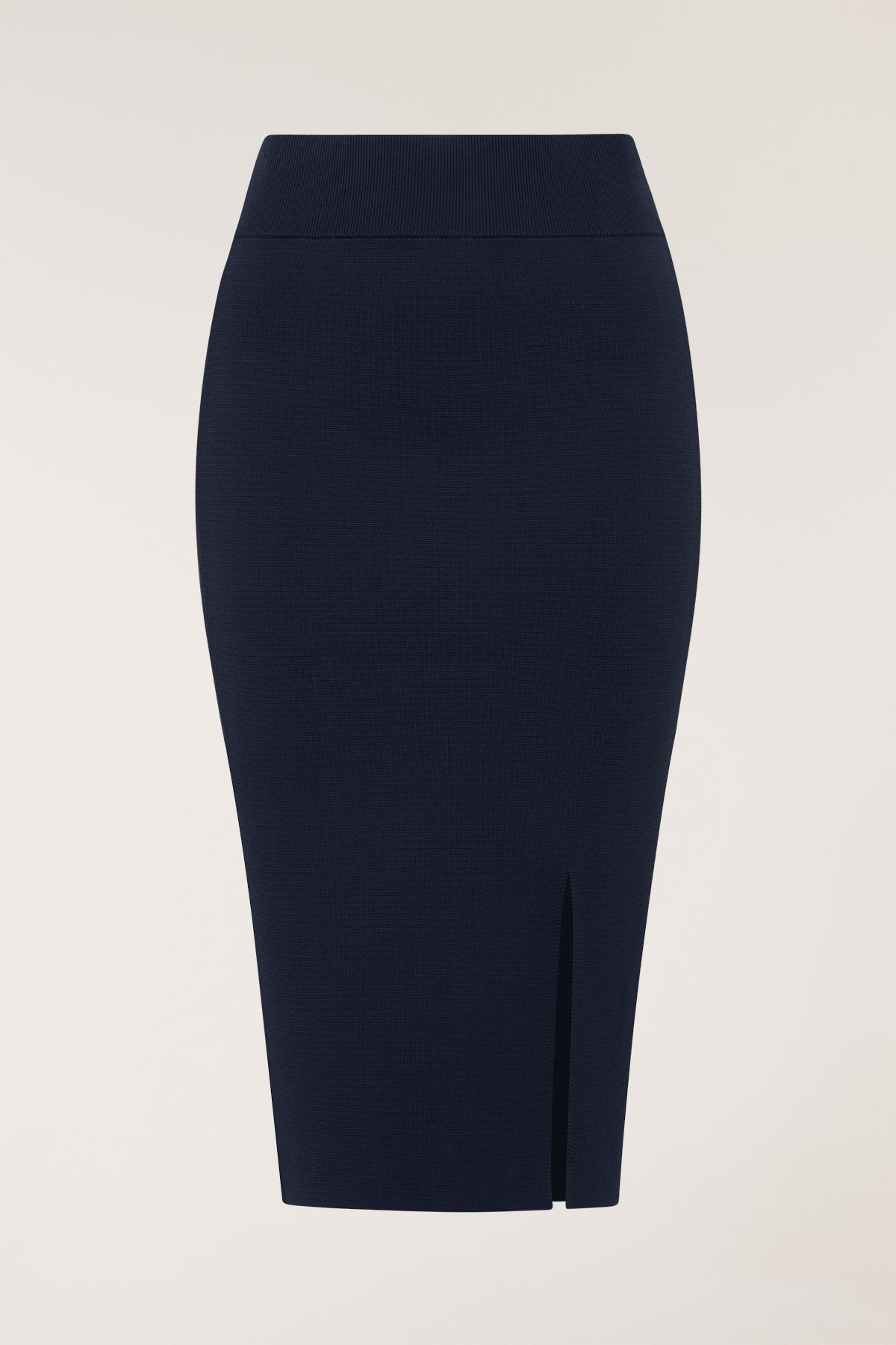 Crepe Knit Skirt - Indigo-Perri Cutten