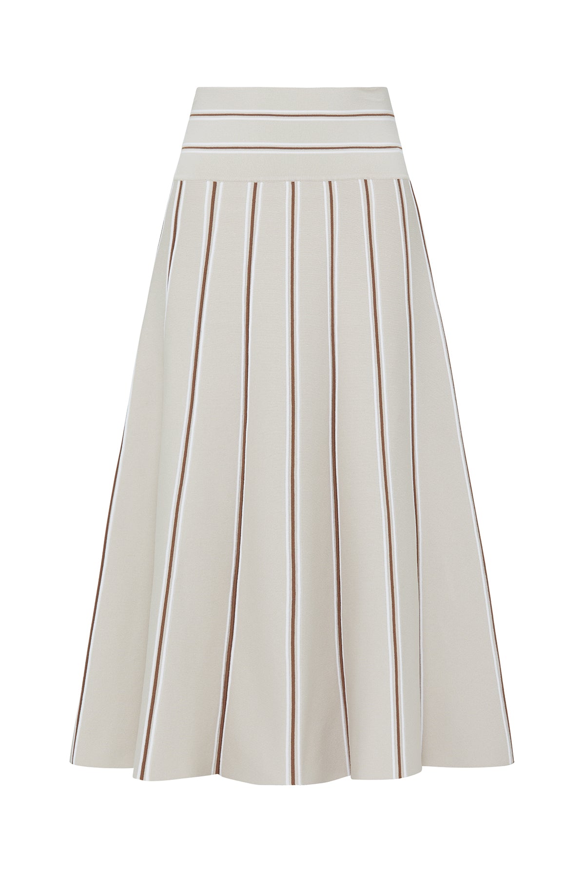 Gabriela Knit Skirt - Oyster/Spice-Perri Cutten