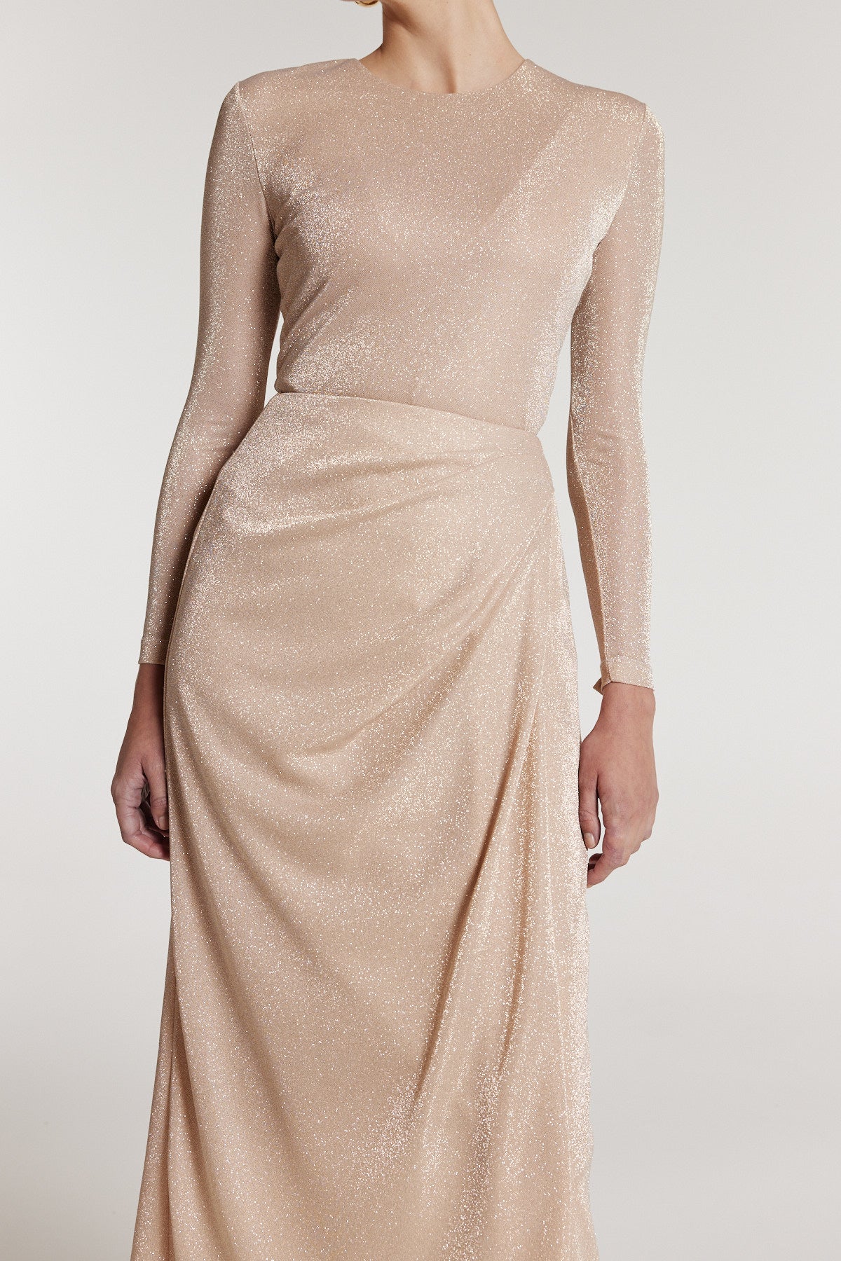 Soft Sparkle Skirt - Soft Gold-Perri Cutten