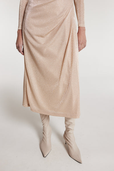 Soft Sparkle Skirt - Soft Gold-Perri Cutten