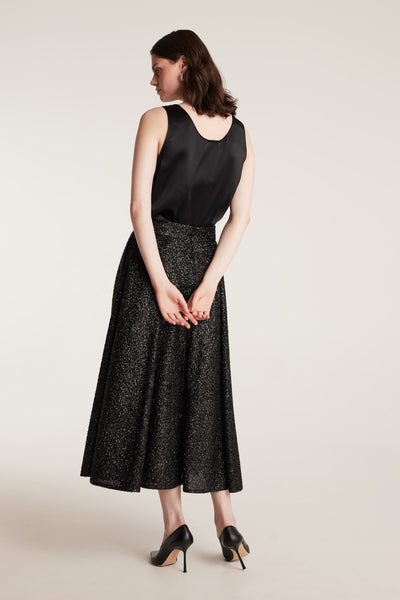 Scala Sparkle Skirt - Black-Perri Cutten