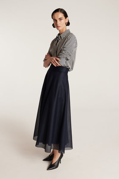 Statement Skirt - Navy-Perri Cutten