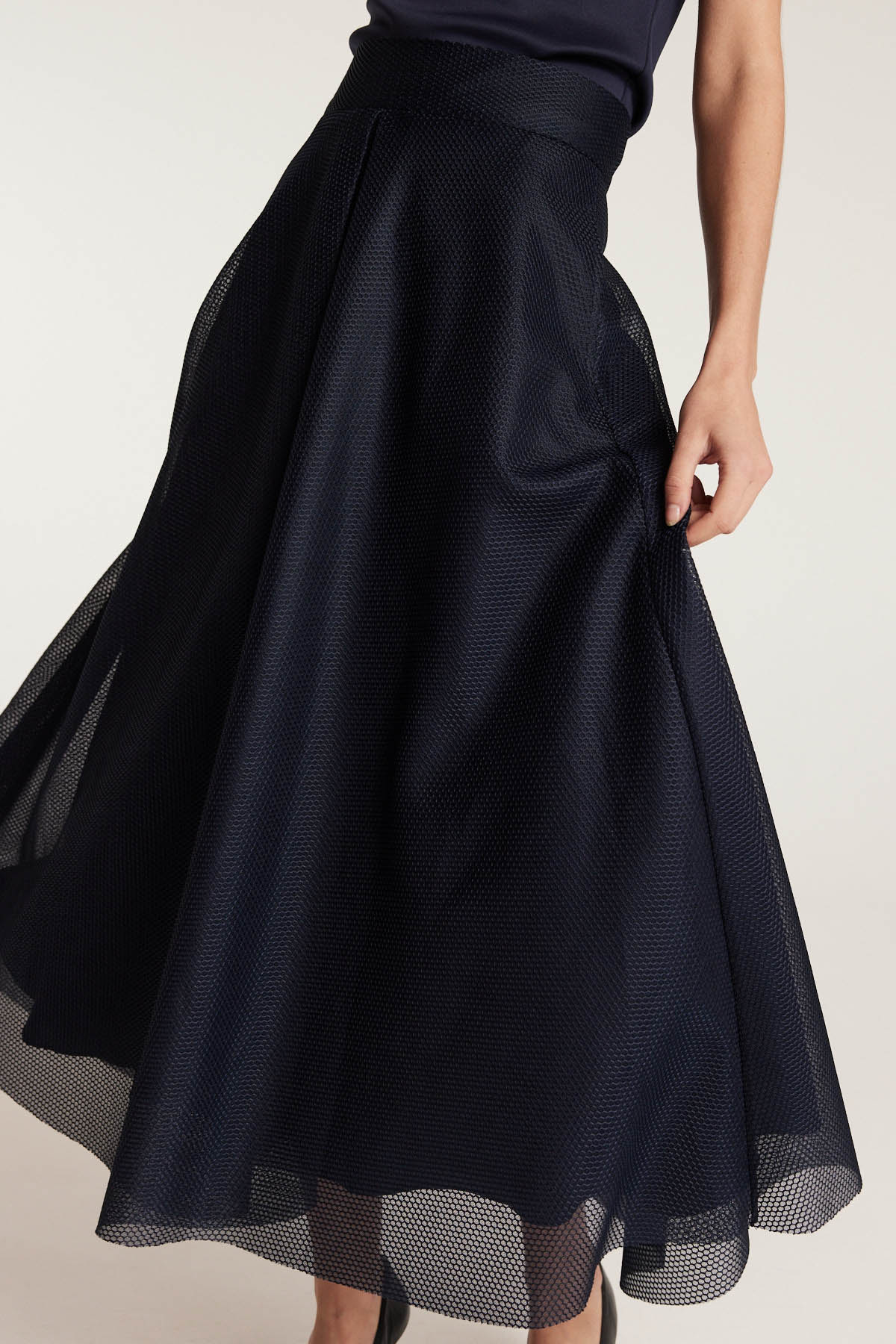 Statement Skirt - Navy-Perri Cutten