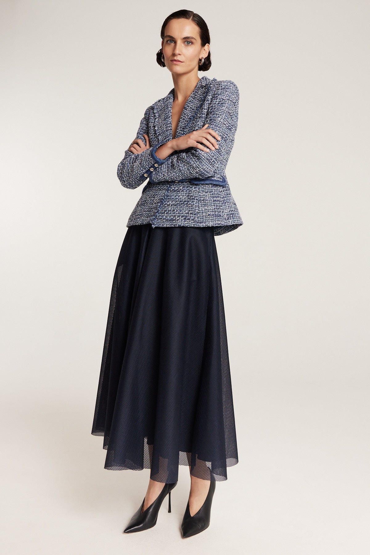 Statement Skirt - Navy-Perri Cutten