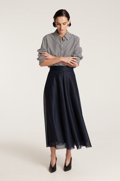 Statement Skirt - Navy-Perri Cutten