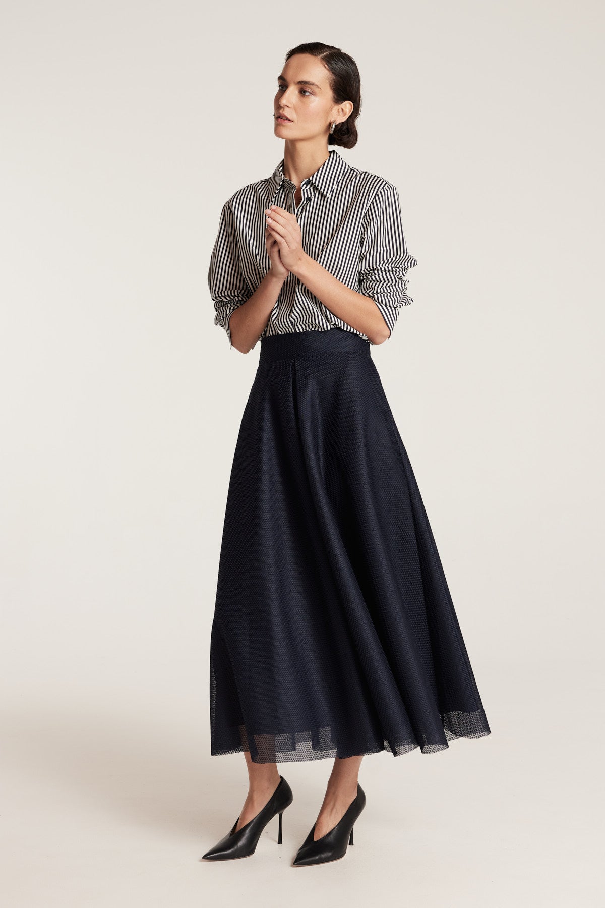 Statement Skirt - Navy-Perri Cutten