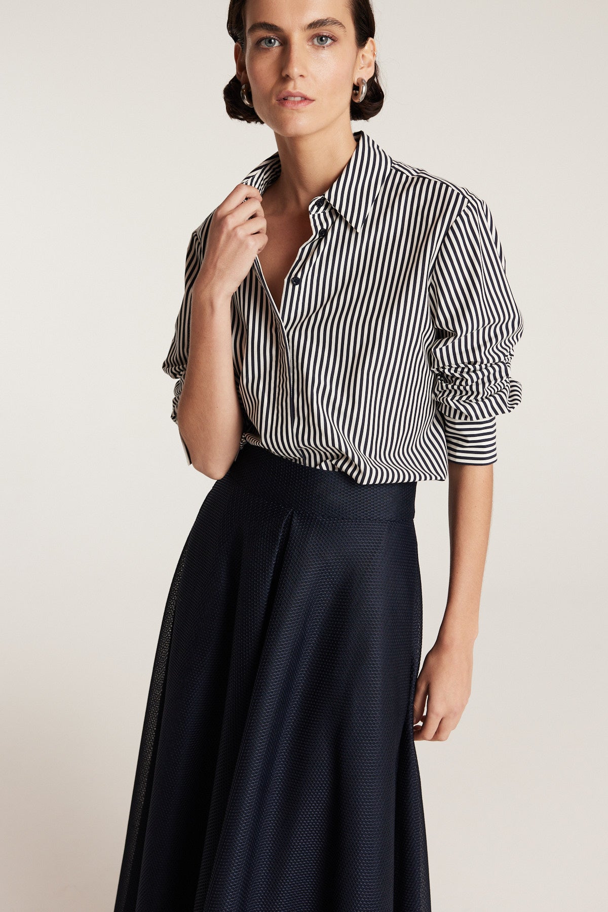 Statement Skirt - Navy-Perri Cutten