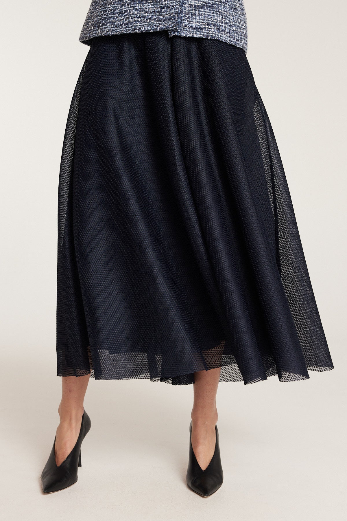 Statement Skirt - Navy-Perri Cutten