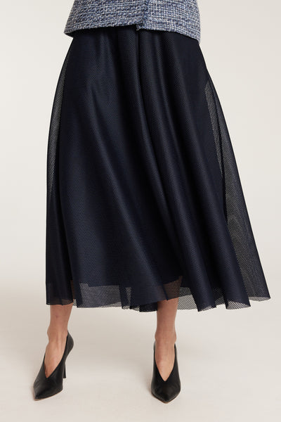 Statement Skirt - Navy-Perri Cutten