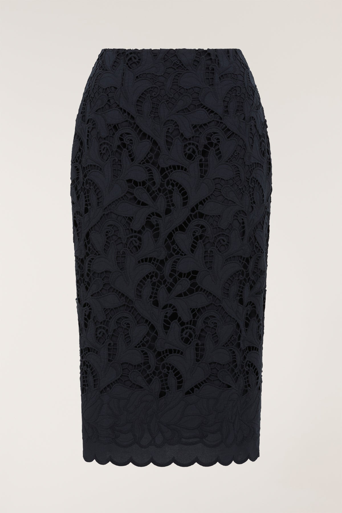 Lace Skirt - Navy-Perri Cutten