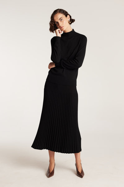 Fortuny Skirt - Black-Perri Cutten