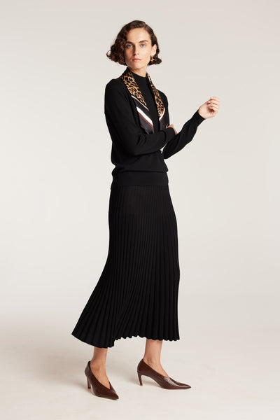 Fortuny Skirt - Black-Perri Cutten