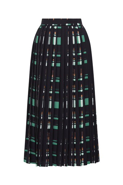 Tribeca Skirt - Black/Green-Perri Cutten