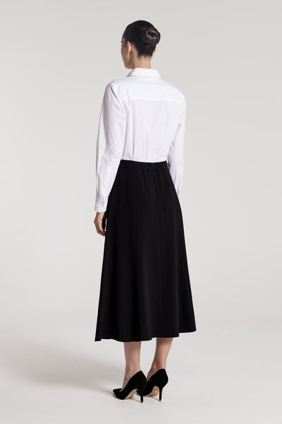 A Line Midi Skirt Black Perri Cutten