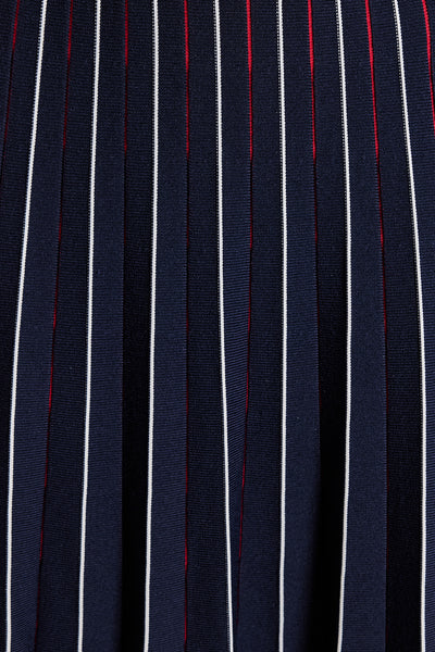 Gabriela Knit Skirt - Navy/White/Red-Perri Cutten
