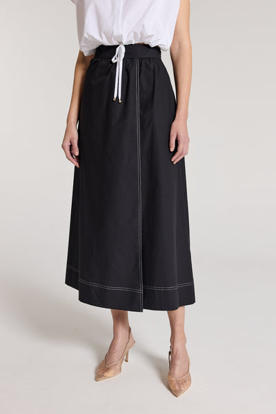 Jessa Maxi Skirt - Black-Perri Cutten