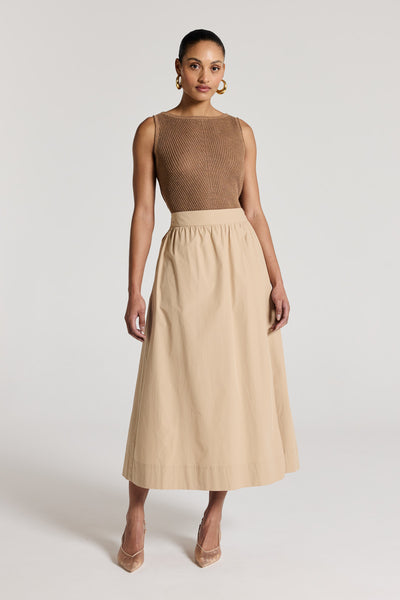Jessa Maxi Skirt - Stone-Perri Cutten