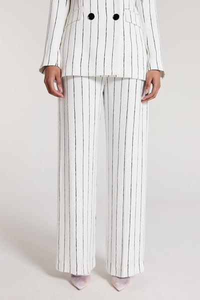 Cleo Pant - Ivory/Black-Perri Cutten