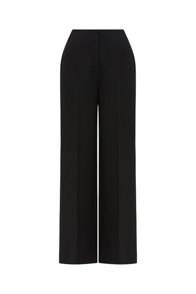 Stretch Wide Pant - Black-Perri Cutten