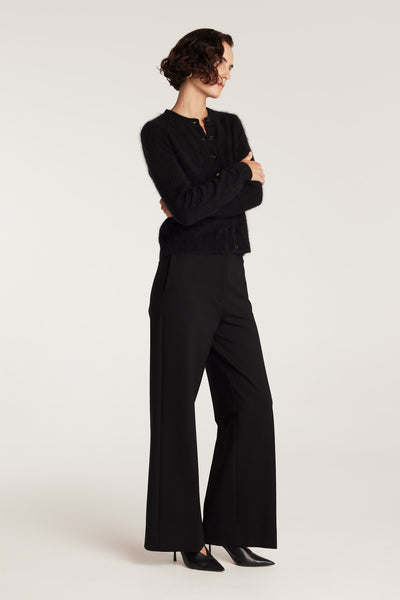 Stretch Wide Pant - Black-Perri Cutten