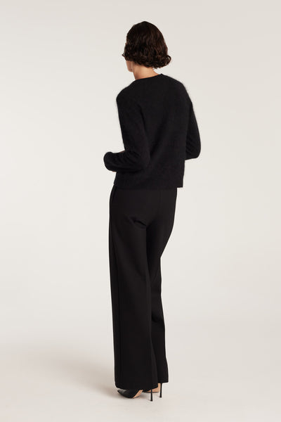 Stretch Wide Pant - Black-Perri Cutten