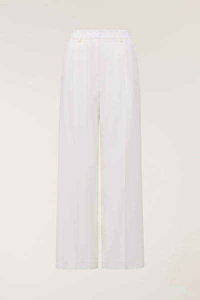 Classic Wool Pant - Winter White-Perri Cutten