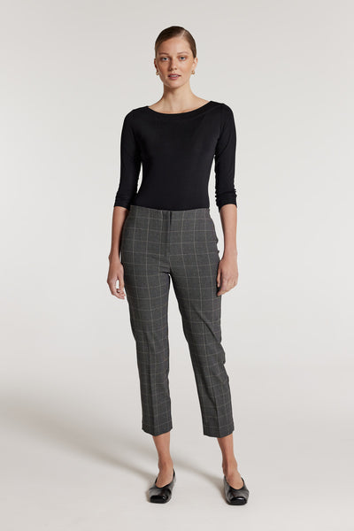 Roman Check Pant - Black/Neutral-Perri Cutten