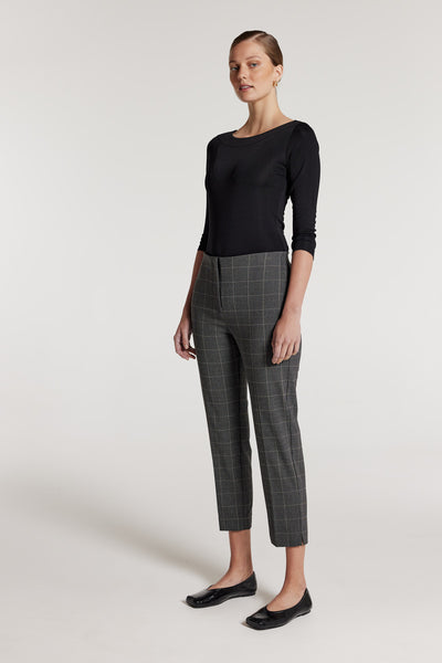 Roman Check Pant - Black/Neutral-Perri Cutten