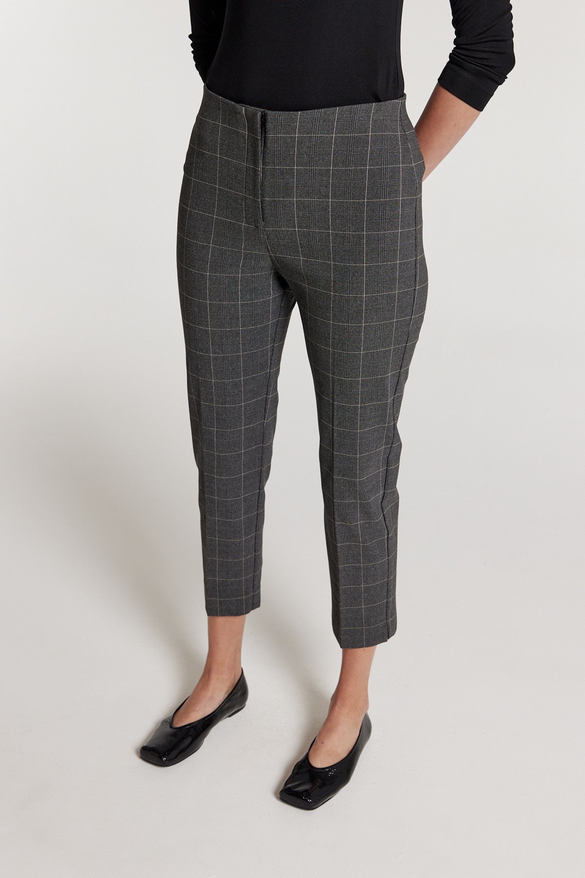 Roman Check Pant - Black/Neutral-Perri Cutten