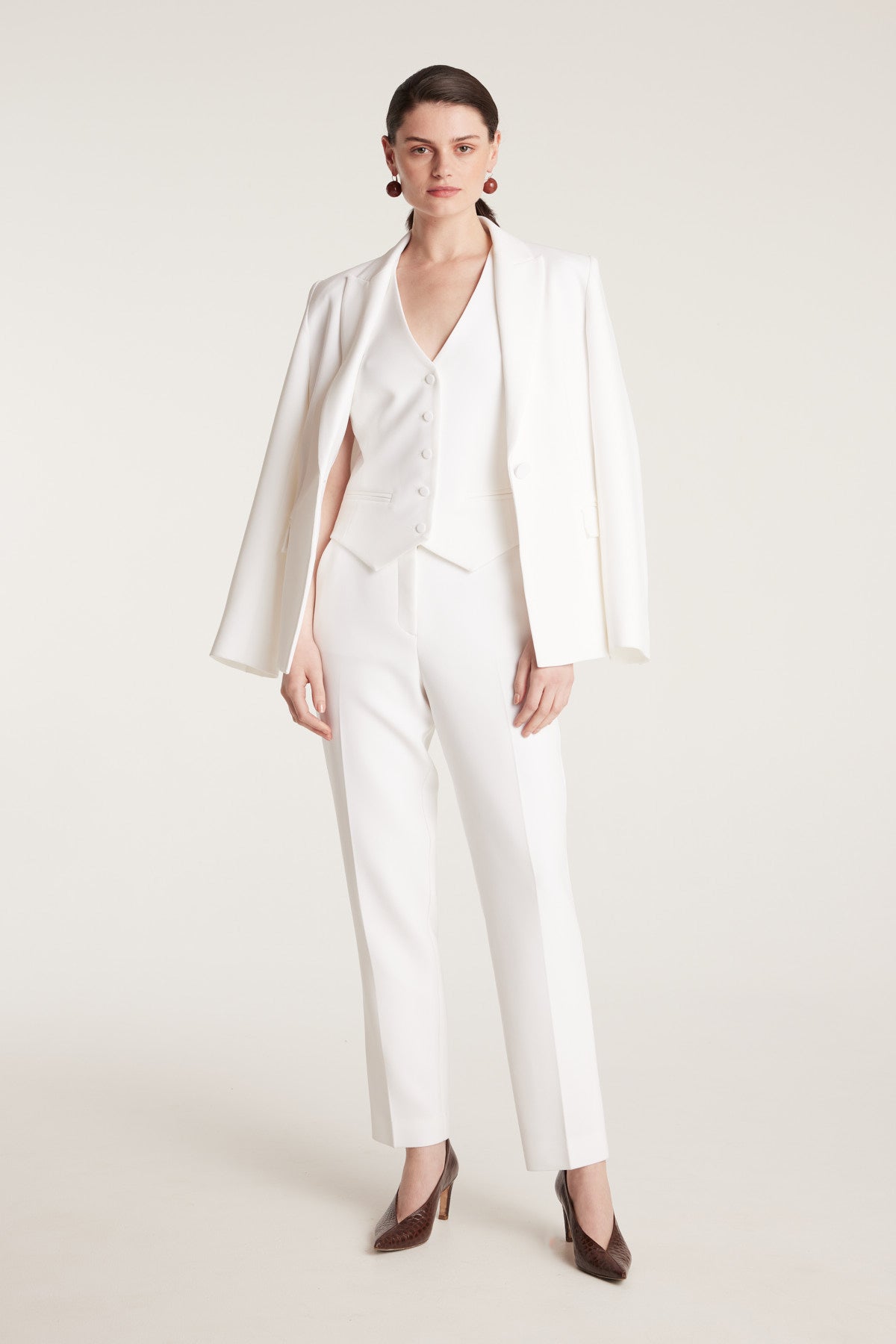 Brompton Pant - Chalk White-Perri Cutten