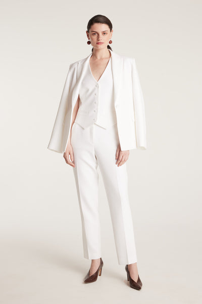 Brompton Pant - Chalk White-Perri Cutten