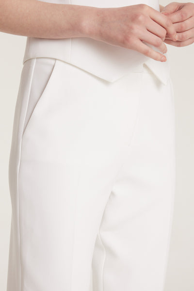 Brompton Pant - Chalk White-Perri Cutten