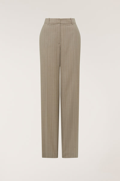 Pinstripe Pant - Tan-Perri Cutten