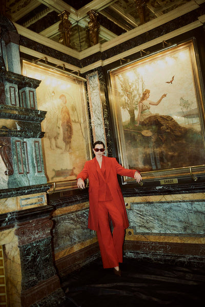 Opera Pant - Red-Perri Cutten