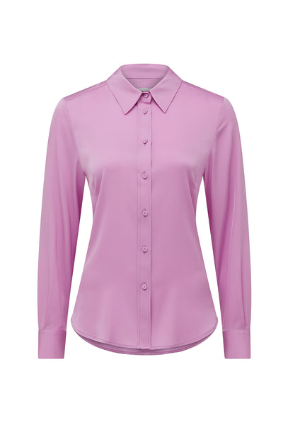 Luisa Silk Shirt - Lilac-Perri Cutten