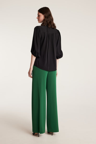 Marina Silk Shirt - Black-Perri Cutten