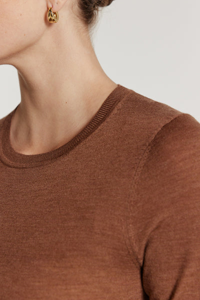 Superfine Merino Top - Chestnut-Perri Cutten