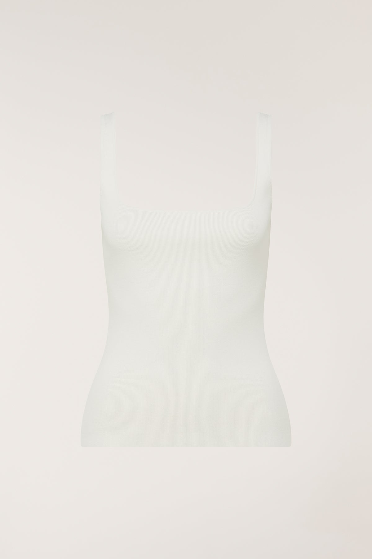 Crepe Knit Singlet - Neutral-Perri Cutten