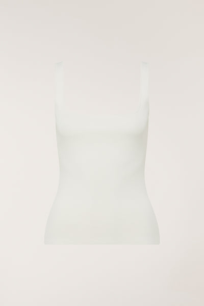 Crepe Knit Singlet - Neutral-Perri Cutten