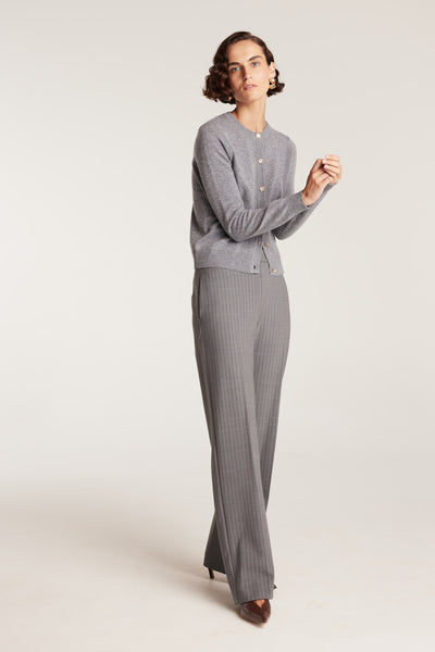Eva Cashmere Cardigan - Charcoal-Perri Cutten