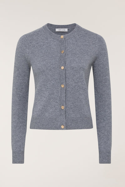 Eva Cashmere Cardigan - Charcoal-Perri Cutten