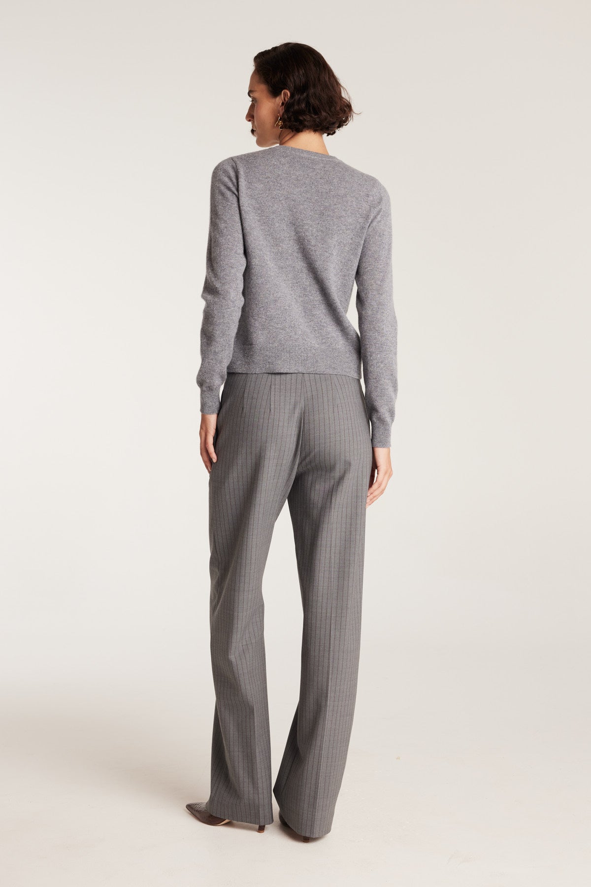 Eva Cashmere Cardigan - Charcoal-Perri Cutten