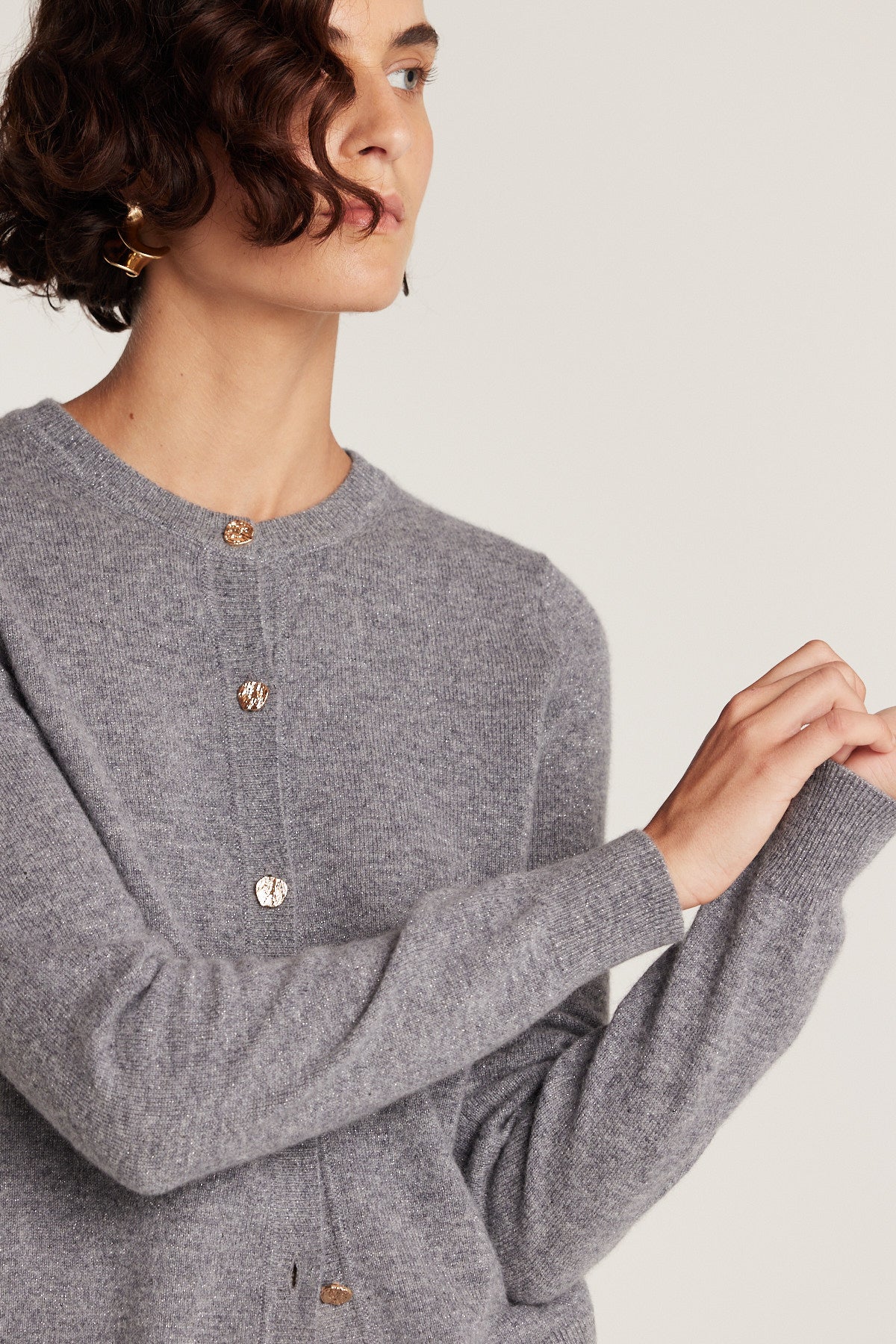 Eva Cashmere Cardigan - Charcoal-Perri Cutten