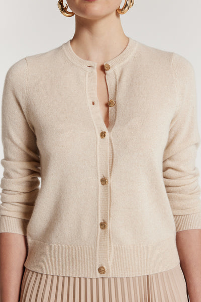 Eva Cashmere Cardigan - Cream-Perri Cutten