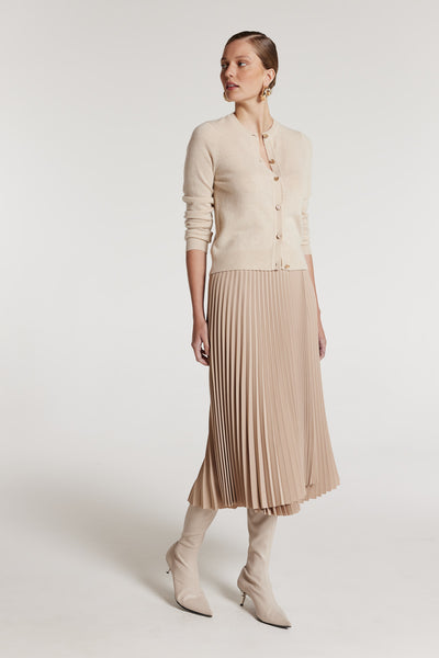 Eva Cashmere Cardigan - Cream-Perri Cutten