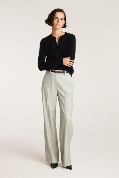 Lux Cashmere Cardigan - Black-Perri Cutten