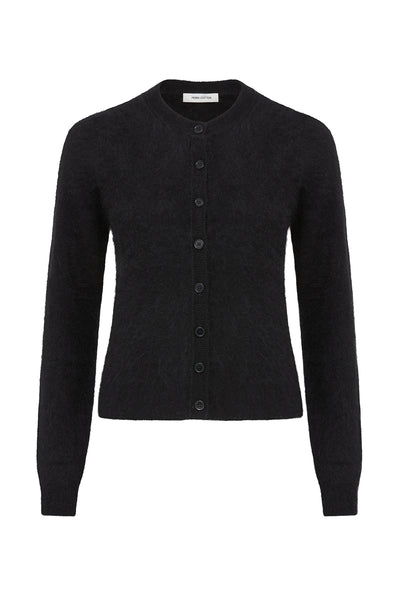Lux Cashmere Cardigan - Black-Perri Cutten
