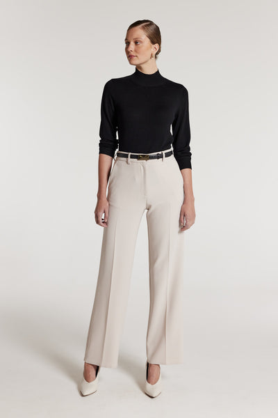 Merino Wool Jumper - Black-Perri Cutten