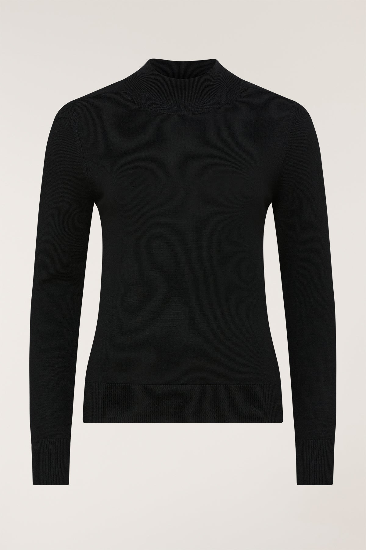 Merino Wool Jumper - Black-Perri Cutten
